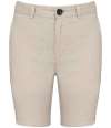 SP709 Spasso Kids Linen Bermuda Shorts Linen Sand colour image
